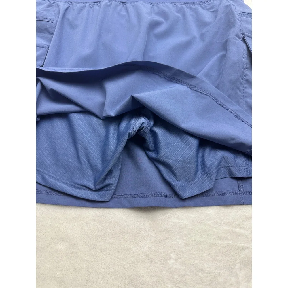 Gerry Skort Women Medium Blue Cargo Pockets Active Hiking Drawstring